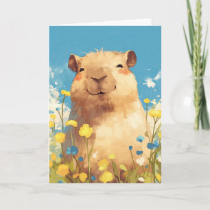 Capybara Gelukzaligheid Kaart