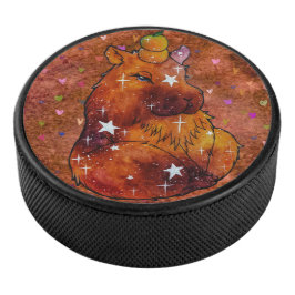 Capybara genaamd Dream Hockey Puck