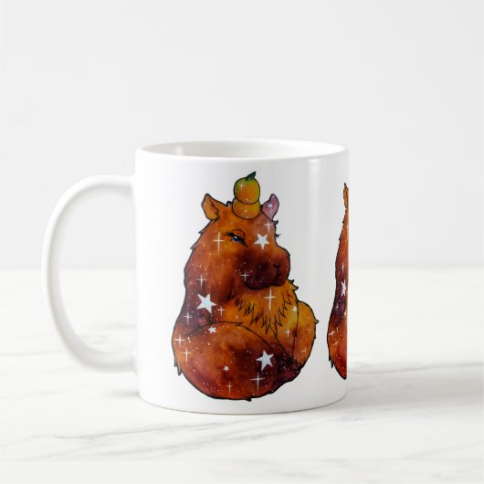 Capybara genaamd Dream Koffiemok (Links)