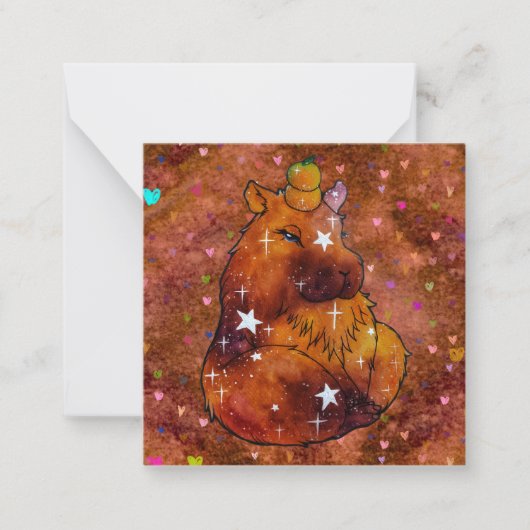 Capybara genaamd Dream Notitiekaartje (Voorkant)
