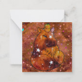 Capybara genaamd Dream Notitiekaartje (Achterkant)