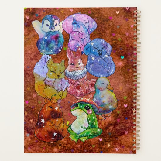 Capybara genaamd Dream Planner (Achterkant)