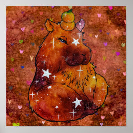 Capybara genaamd Dream Poster