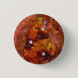 Capybara genaamd Dream Ronde Button 3,2 Cm