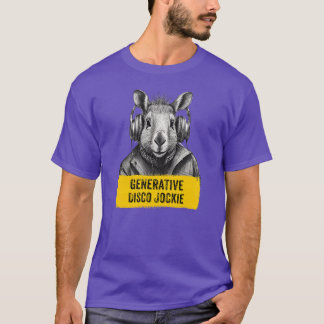 Capybara Generative Disco Jockie cool leuk T-shirt