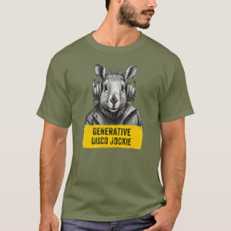 Capybara Generative Disco Jockie cool leuk T-shirt