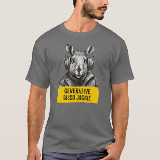 Capybara Generative Disco Jockie cool leuk T-shirt