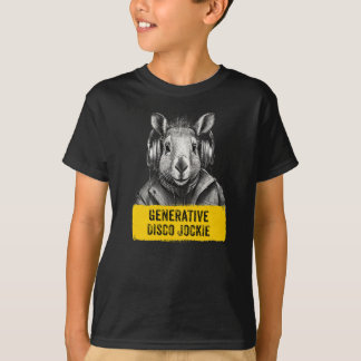 Capybara Generative Disco Jockie cool leuk T-shirt