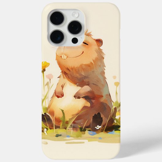 Capybara Geniet van het Leven Case-Mate iPhone Case (Achterkant)