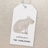 Capybara Gepersonaliseerd Cadeaulabel