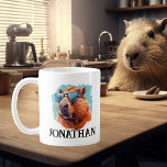 Capybara Gepersonaliseerd Koffiemok<br><div class="desc">Dit ontwerp kan worden gepersonaliseerd door de Edit optie van het Ontwerp te kiezen. Je kunt ook overdragen naar andere objecten. Neem contact met me op via colorflowcreations@gmail.com of gebruik de chatoptie bovenaan de pagina als u dit ontwerp op een ander product wilt plaatsen of hulp nodig hebt bij dit...</div>