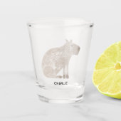 Capybara Gepersonaliseerd Shot Glas (Voorkant)