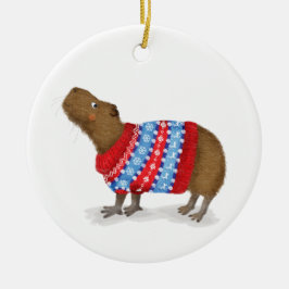 Capybara gepersonaliseerde kerstboom decoratie