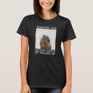 Capybara Gezocht voor Meerdere Aantijgingen van Ui T-shirt