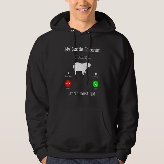 Capybara Giant Rodent For gentle coconut   Hoodie (Voorkant)