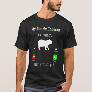 Capybara Giant Rodent voor zachte kokokosnoot T-shirt