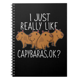 Capybara Gift Kinder Women Cute Capybara Notitieboek