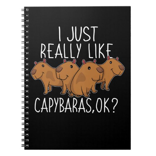 Capybara Gift Kinder Women Cute Capybara Notitieboek (Voorkant)
