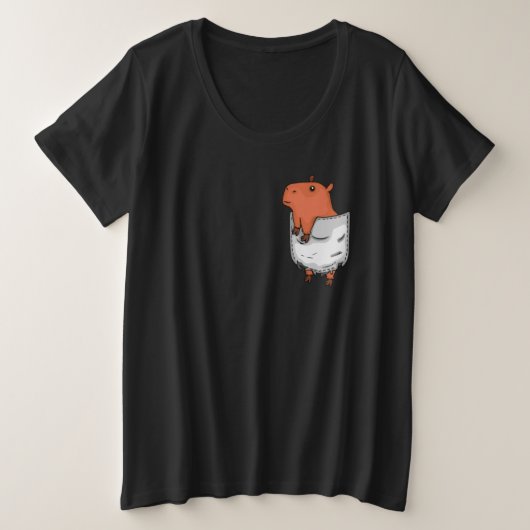 Capybara Gift Mannen Cute Capybara Lover Capybara Grote Maat T-shirt (Design voorkant)