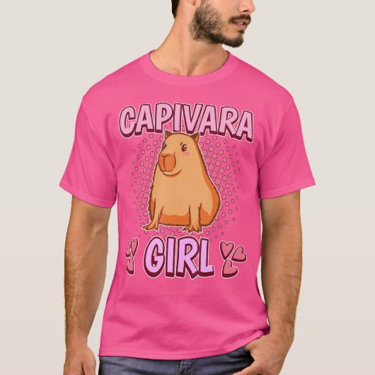 Capybara Girl Capybara T-shirt (Voorkant)