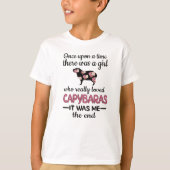 Capybara Girl Rodent Carpincho Capybara Lover T-shirt (Voorkant)
