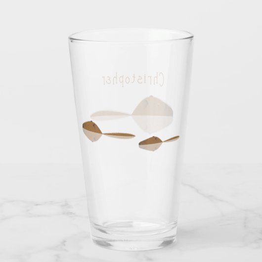 Capybara Glass Cup Glas (Achterkant)