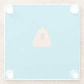 Capybara Glazen Onderzetter (Achterkant)