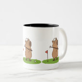 Capybara Golf Mok | Grappige Golfer Koffie Cup (Voorkant rechts)