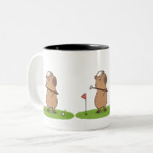 Capybara Golf Mok | Grappige Golfer Koffie Cup (Voorkant links)