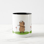 Capybara Golf Mok | Grappige Golfer Koffie Cup (Center)