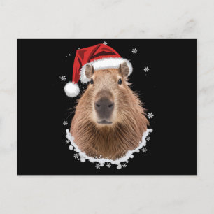 Capybara Grappig Kerstmis  Briefkaart