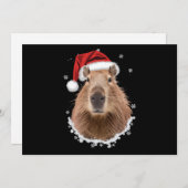 Capybara Grappig Kerstmis  Feestdagenkaart (Voorkant / Achterkant)