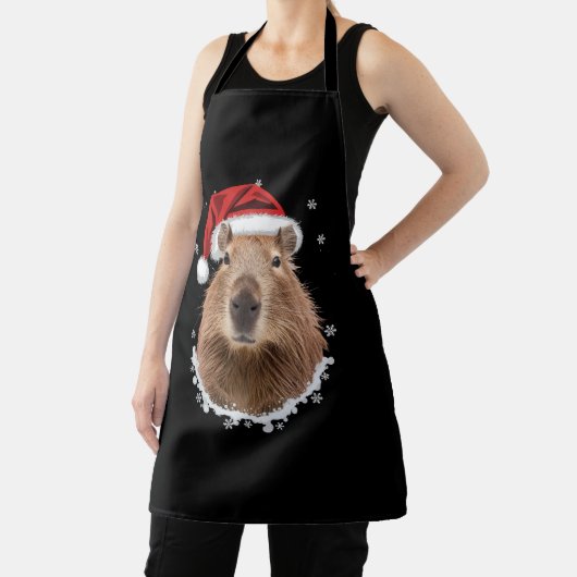 Capybara Grappig Kerstmis Schort (Insitu)