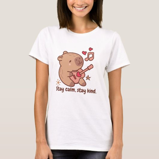 Capybara Grappige Dierenvrienden T-shirt (Voorkant)