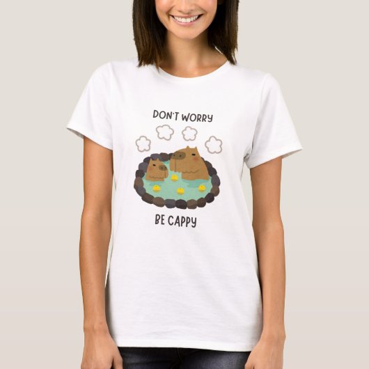Capybara Grappige Dierenvrienden T-shirt (Voorkant)
