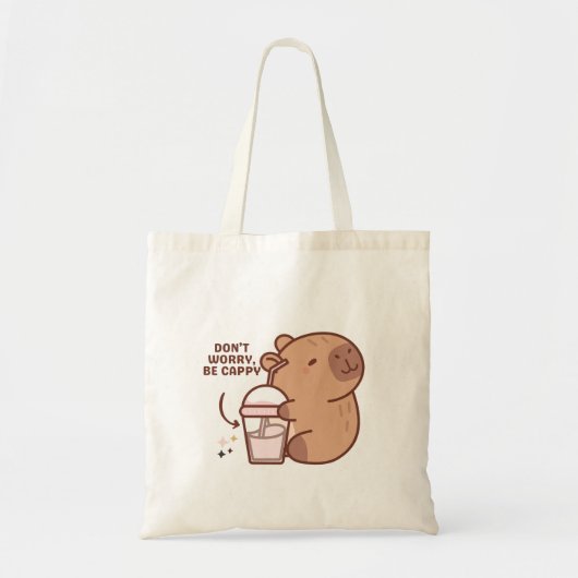 Capybara Grappige Dierenvrienden Tote Bag (Voorkant)