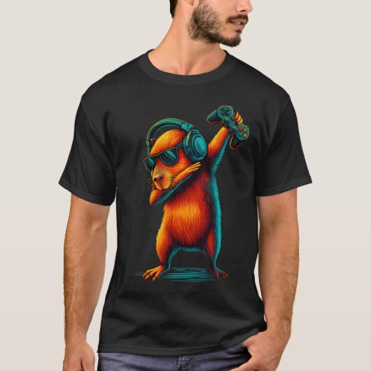 Capybara Grappige Video Games Capybara T-shirt (Voorkant)