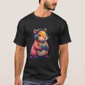 Capybara Grappige videogames Capybara Videogames L T-shirt (Voorkant)