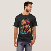Capybara Grappige Videospellen T-shirt (Voorkant volledig)