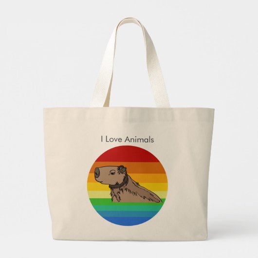 Capybara Grote Tote Bag (Achterkant)