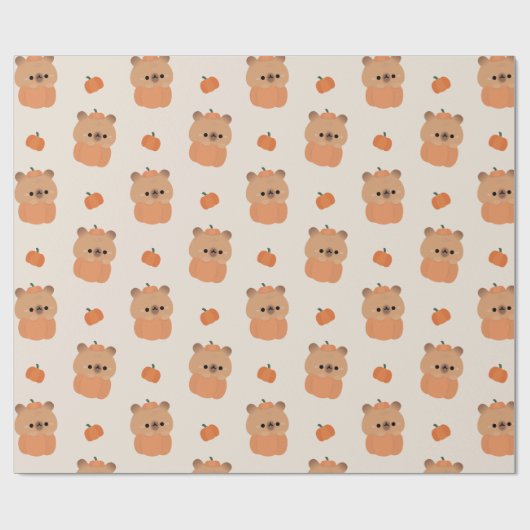 Capybara Halloween Cadeaupapier (Vlak)