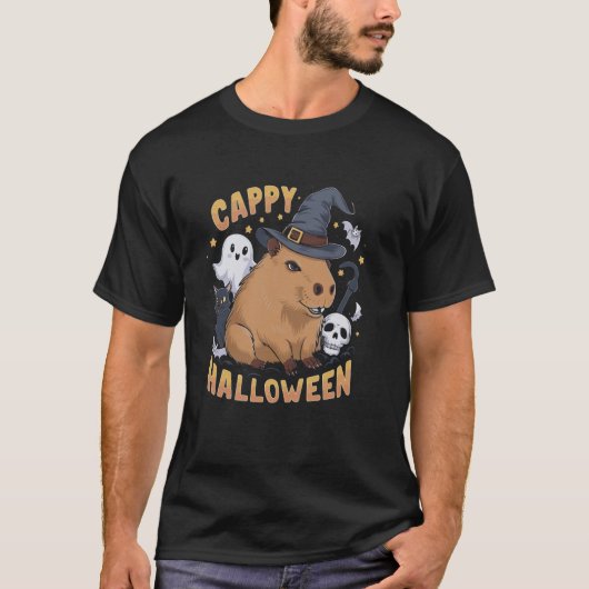 Capybara Halloween Cowboy T-shirt (Voorkant)