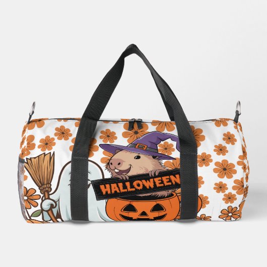 Capybara Halloween Duffle Bag Plunjezak (Achterkant)
