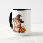 Capybara Halloween-Mok Mok (Voorkant links)