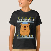 Capybara Hanukkah Capy Hanukkah Chanukah Jewish Ki T-shirt (Voorkant)