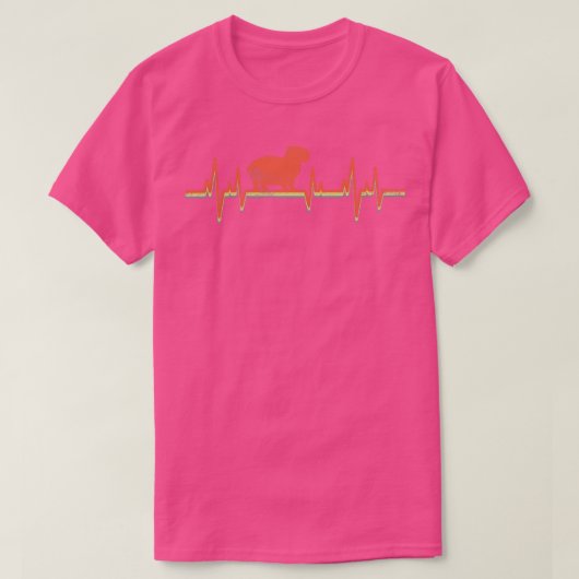 Capybara Heartbeat T-shirt (Design voorkant)
