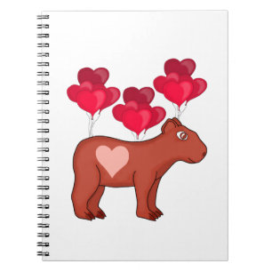 Capybara Hearts Love Notitieboek