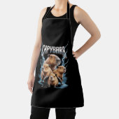 Capybara Heavy Metal Kerst Grappige Kerstgeschenke Schort (Insitu)