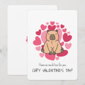 Capybara heeft zoveel liefde voor Capy Valentijnsd Kaart (Voorkant / Achterkant)