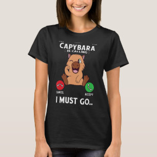 Capybara heet Capibara Rodent Animal Hum T-shirt